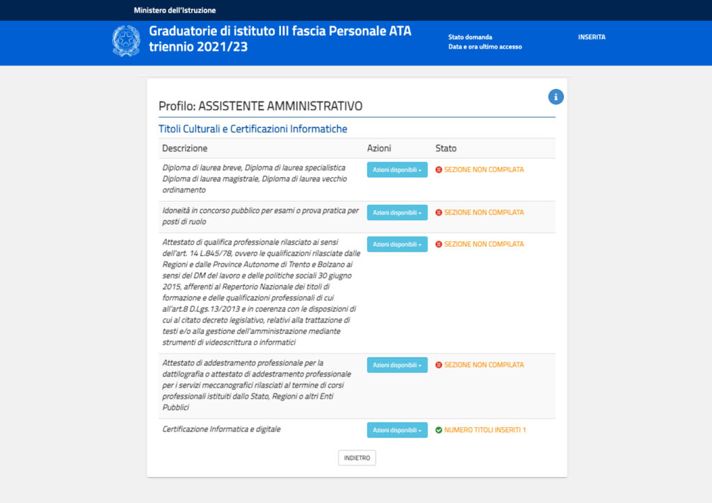Nel Sistema Operativo Ios è Possibile Controllare Le Autorizzazioni Eipass Come inserire i titoli Eipass nelle Graduatorie ATA III fascia